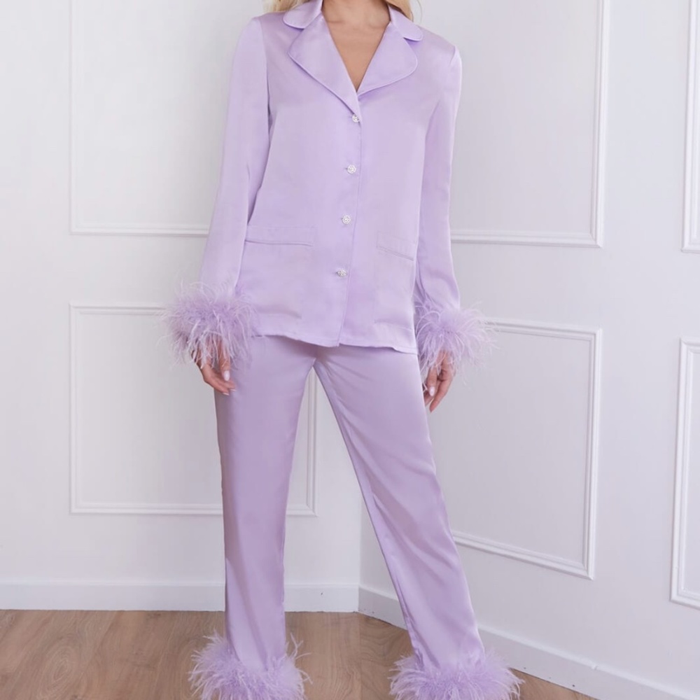 Nadine Merabi Darcie Lilac Pajamas